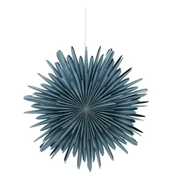 Ebuy24 Sälen Weihnachtsstern mit Licht Papier Ø46 cm Pendelleuchte blau.