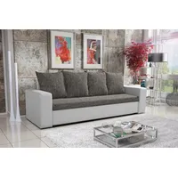 Fun Möbel Sofa Schlafsofa inklusive Bettkasten NINA Weiss /