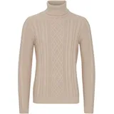 11 Project Rollkragenpullover 11 PROJECT "Rollkragenpullover PRJamelio", Herren, Gr. XL, beige (humus), Obermaterial: 70% Baumwolle CO recyc.. 30% Polyester Pol. recyc.., Pullover Rollkragenpullover