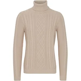 11 Project Rollkragenpullover 11 PROJECT "Rollkragenpullover PRJamelio", Herren, Gr. XL, beige (humus), Obermaterial: 70% Baumwolle CO recyc.. 30% Polyester Pol. recyc.., Pullover Rollkragenpullover