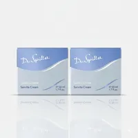Dr. Spiller Sanvita Cream – Revitalisierende 24h-Creme mit Grüntee, Ginseng & Olivenöl für empfindliche, trockene & umweltgestresste Haut (2 x 50 ml)