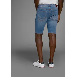 Bruno Banani Jeansshorts BRUNO BANANI "Hutch-Shorts", Herren, Gr. 38, Länge 32, blau, Denim/Jeans, Obermaterial: 98% Baumwolle, 2% Elasthan, unifarben, normal kurz, Jeans Jeansshorts, gerade geschnittene kurze Beine, niedrige Leibhöhe, Topseller