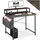 Tectake Schreibtisch Thornton Dunkelbraun