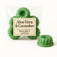❥ 5er Set - Duftwachs | Melt | Duftkerzen | Raumduft für die Aromalampe ❥ (Aloe Vera & Cucumber)