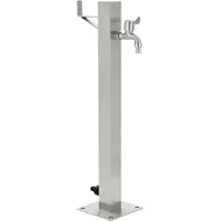 VidaXL Garten-Wassersäule Edelstahl Quadratisch 65 cm