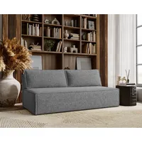 Schlafsofa ,Sofa mit schlaffunktion und bettkasten, DUO Stoff Verita Stahl