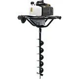 Wiltec Wiltec, Gartenhandwerkzeug, Wilitec Set Erdlochbohrer 2,2kW 3PS 63ccm 150mm Benzin Erdbohrer Pfahlbohrer