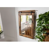 MASSIVMOEBEL24.DE Spiegel Mango 60 x 100 cm Beige