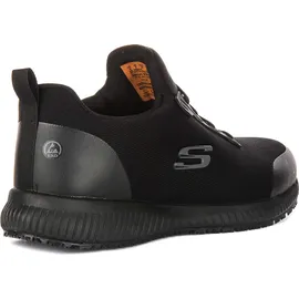SKECHERS Squad SR Myton Sneaker, Black Textile Synthetic, 42