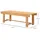 Outsunny Gartenbank 110 x 35 x 38 cm Natur
