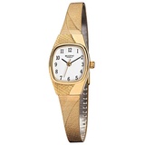 REGENT Damen-Armbanduhr gold Analog F-624 Edelstahl-Armband D2URF624 - Goldfarben