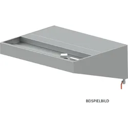 Stalgast Wandhaube "Basic Line", Schrägform  4000 mm x 1000 mm mit Flammschutzfilter Typ B