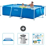 Rechteckiger Frame Pool - 260x160x65 Cm - 4-teilig  S21252