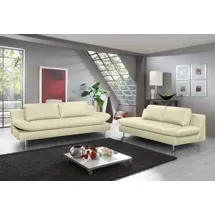 PLACES OF STYLE 3-2 Garnitur NaturLEDER 3-Sitzer Beige