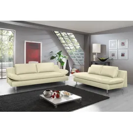 PLACES OF STYLE 3-2 Garnitur NaturLEDER 3-Sitzer Beige