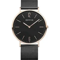 Bering, Armbanduhr, Herrenuhr Classic 14241-166, Schwarz, (Analoguhr, 41 mm)