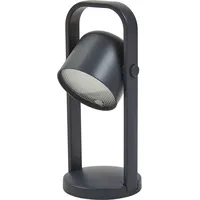 LINDBY LED-Akku-Tischleuchte Kalevi, schwarz, Aluminium, CCT