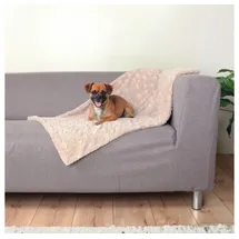 Trixie Cosy blanket structured soft plush 100 × 70 cm beige