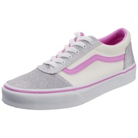 Vans Ward Sneaker, Iridescent Glitter PINK/White, 34.5 EU