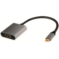 Logilink CUA0103 Kabeladapter USB 3.2 Gen1 Type-C HDMI-A Schwarz,