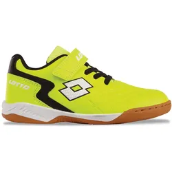 Hallenschuh LOTTO, Kinder, Gr. 36, gelb (fr.gelb, schwarz), Synthetik, mehrfarbig, sportlich, Schuhe, - ideal für diverse Hallensportarten