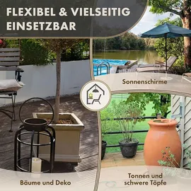 ttl home VERSO Pflanzenroller Ø 38-50 cm schwarz