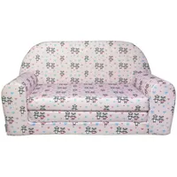 FORTISLINE – Kindersofa Mini ausklappbar 40x78x45cm - Kindersofa für Kinder 2in1 - Kindercouch ausklappbar - Schlafcouch aus Schaumstoff - Abnehmbarer Bezug - Viele Motive