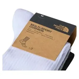 The North Face Multi Sport Cush Crew Sock 3P BLACK assorted L