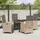 vidaXL Garten Essgruppe 5-tlg. Beige