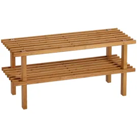 Zeller Bamboo Schuhregal 70 x 30 x 26 cm braun / braun