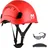 mustbau Sicherheitshelm-Set - Schutzhelm mit Schutzbrille, Verstellbarer Kopfriemen von 53 bis 63 cm