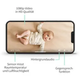 Owlet Cam 2: Smarte HD Babyphone Kamera white