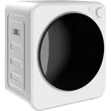 HOMCOM Mini Wäschetrockner 4 kg mit 5 Programme bis zu 60°C 800W/400W Weiß - Weiß
