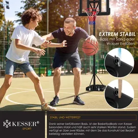 Kesser Basketballkorb Premium Schwarz 230 - 305 cm