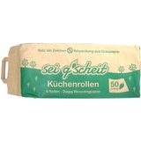 sei g ́scheit Küchenrolle im Graspapiersack 6x50 Blatt, 2 lagig, Recycling