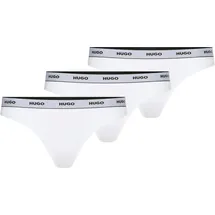 Hugo Triplet Thong Stripe Weiß L