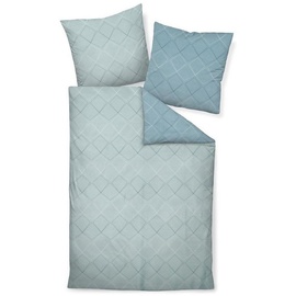 JANINE J.D. 87053 steinblau/denimblau 240 x 220 cm + 2 x 80 x 80 cm