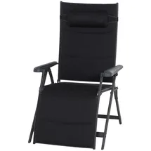 Siena Garden Premium Relaxliege 75 x 91 x 123 cm anthrazit
