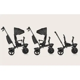 lionelo Dreirad mit Schubstange für Kinder ab 1,5 bis 5 Jahre, drehbarer Sitz, Magnesium-Rahmen, wartungsfreie Gummiräder, freies Rad, abnehmbares Vordach, 55 x 80 x 56 cm