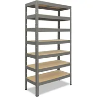 Shelfplaza PRO 230x70x50 cm Schwerlastregal in grau mit 7