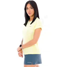 Columbia Zero Rules Light Kurzarm-T-Shirt Damen Gelb M