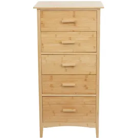 Mendler Bambus HWC-M24 Beistellschrank 100 x 50 x 40 cm Braun Bambus