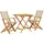 vidaXL Bistro-Set 3-tlg. Beige