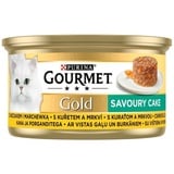 Purina Gourmet Gold Savoury Cake mit Huhn und Karotten 85g (Rabatt für Stammkunden 3%)