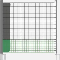 sweeek Hühnerzaun-Set 12 m Schwarz