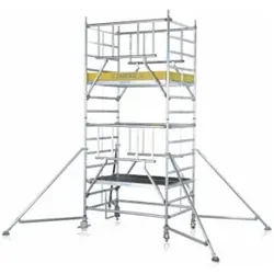 ZARGES Multitower S-PLUS 2T - Fahrgerüst Ausleger Arbeitshöhe 4.45 m 2.45 m + Plattform 1.20 m x 2.50 m