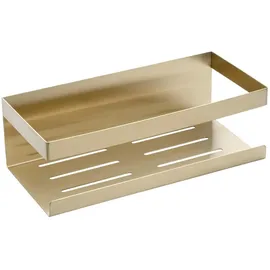 Schöner Wohnen Duschablage Meleto, Gold, Metall, eckig, 25x8x11.5 cm, Badaccessoires, Duschzubehör, Duschregal