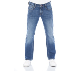 Mustang Herren Jeans Oregon Bootcut Bootcut Blau Tiefer Bund Reißverschluss L 30