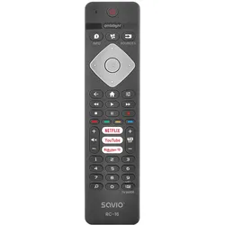 Savio RC-16, TV, TV-Tuner, Beistellgerät, IR Wireless, Drucktasten, Schwarz