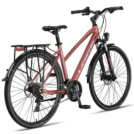 licorne bike gmbh Premium Touring Trekking Bike 28 Zoll RH 48 cm Damen rosa